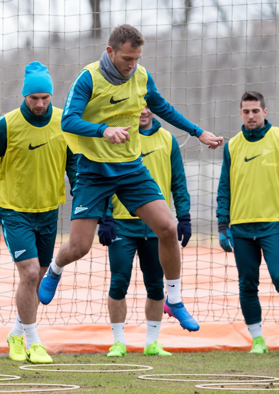 Тренировка «Зенита» перед матчем с «Арсеналом»