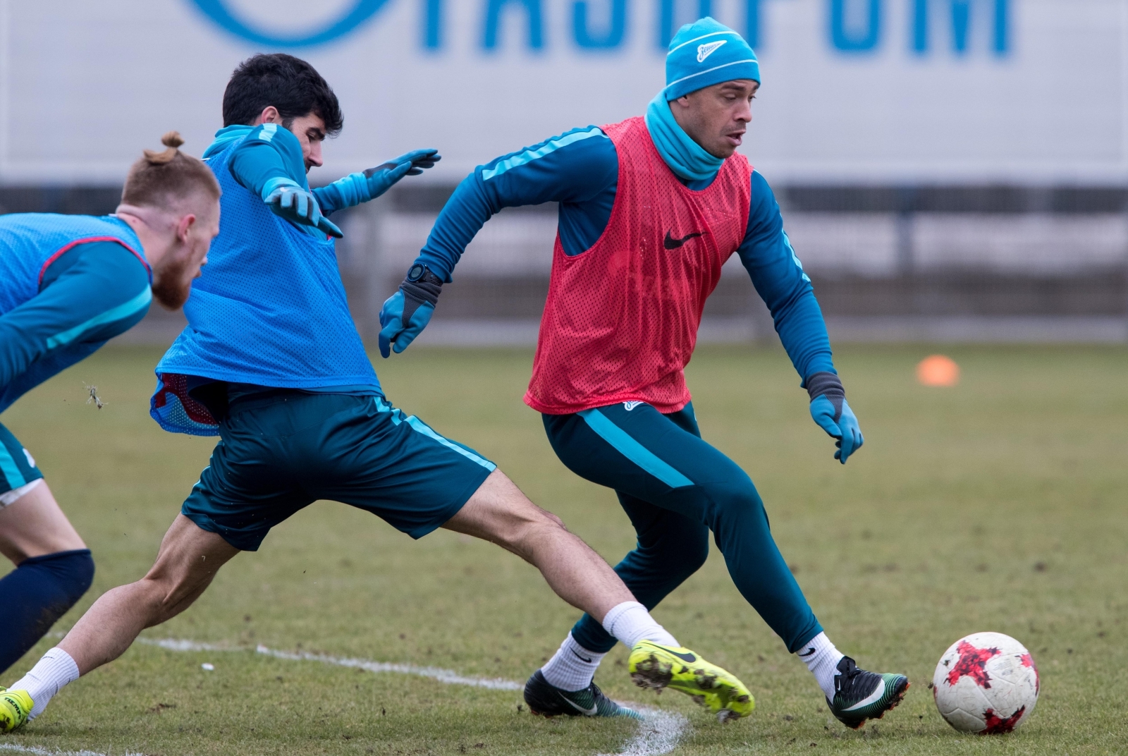 Тренировка «Зенита» перед матчем с «Арсеналом»