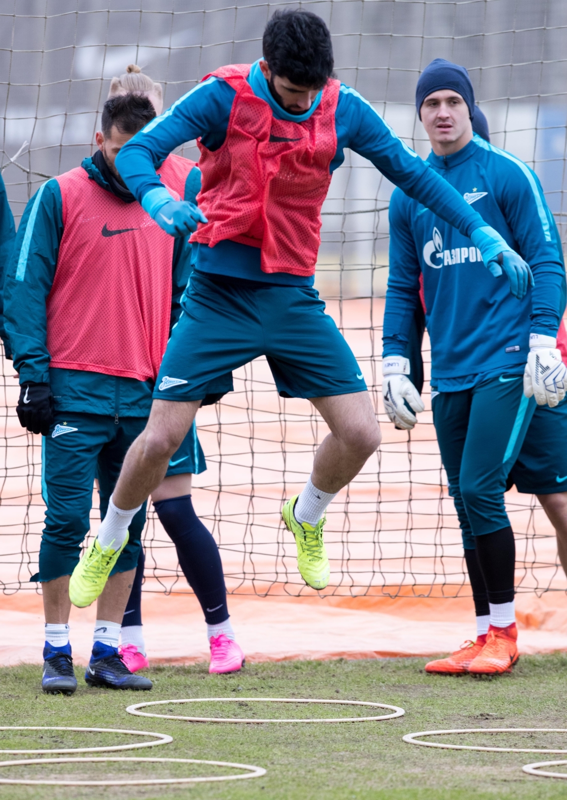 Тренировка «Зенита» перед матчем с «Арсеналом»