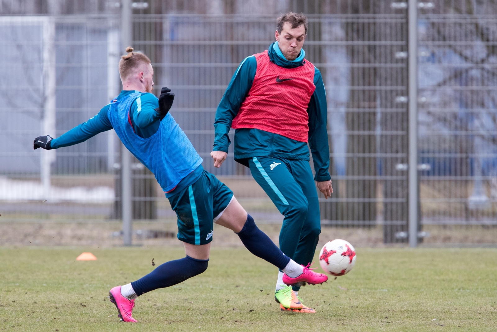 Тренировка «Зенита» перед матчем с «Арсеналом»