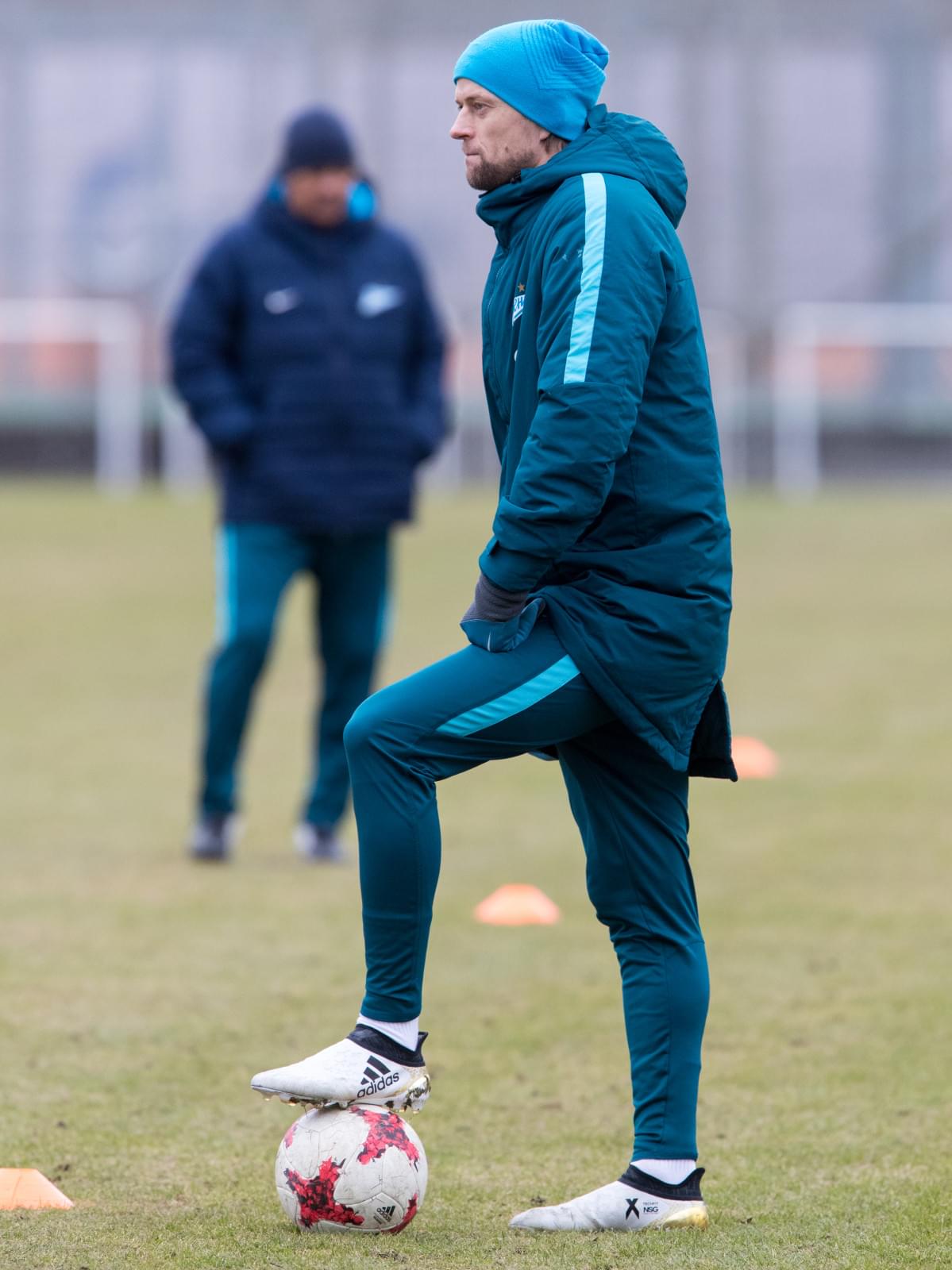 Тренировка «Зенита» перед матчем с «Арсеналом»