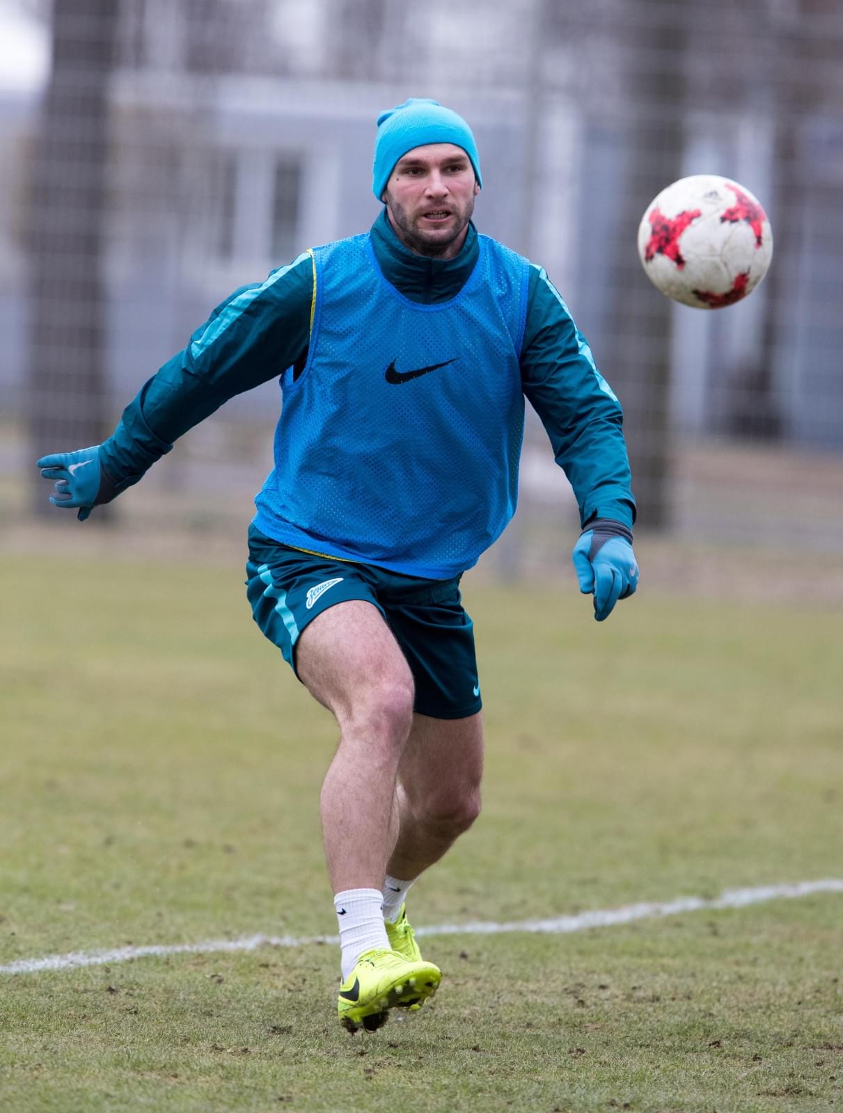 Тренировка «Зенита» перед матчем с «Арсеналом»