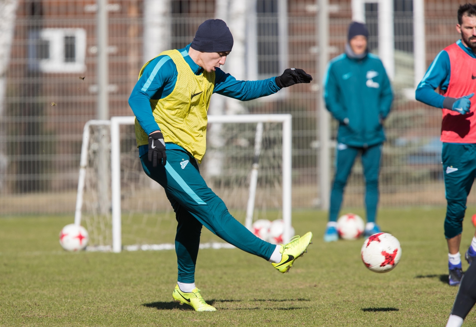 Утренняя тренировка «Зенита» в «Газпром» — тренировочном центре