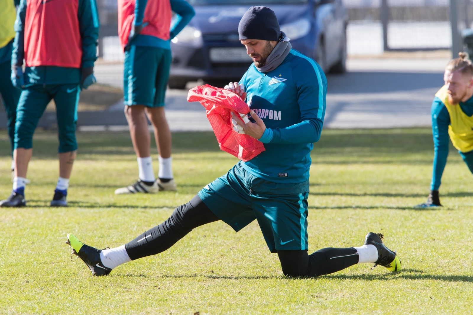 Утренняя тренировка «Зенита» в «Газпром» — тренировочном центре