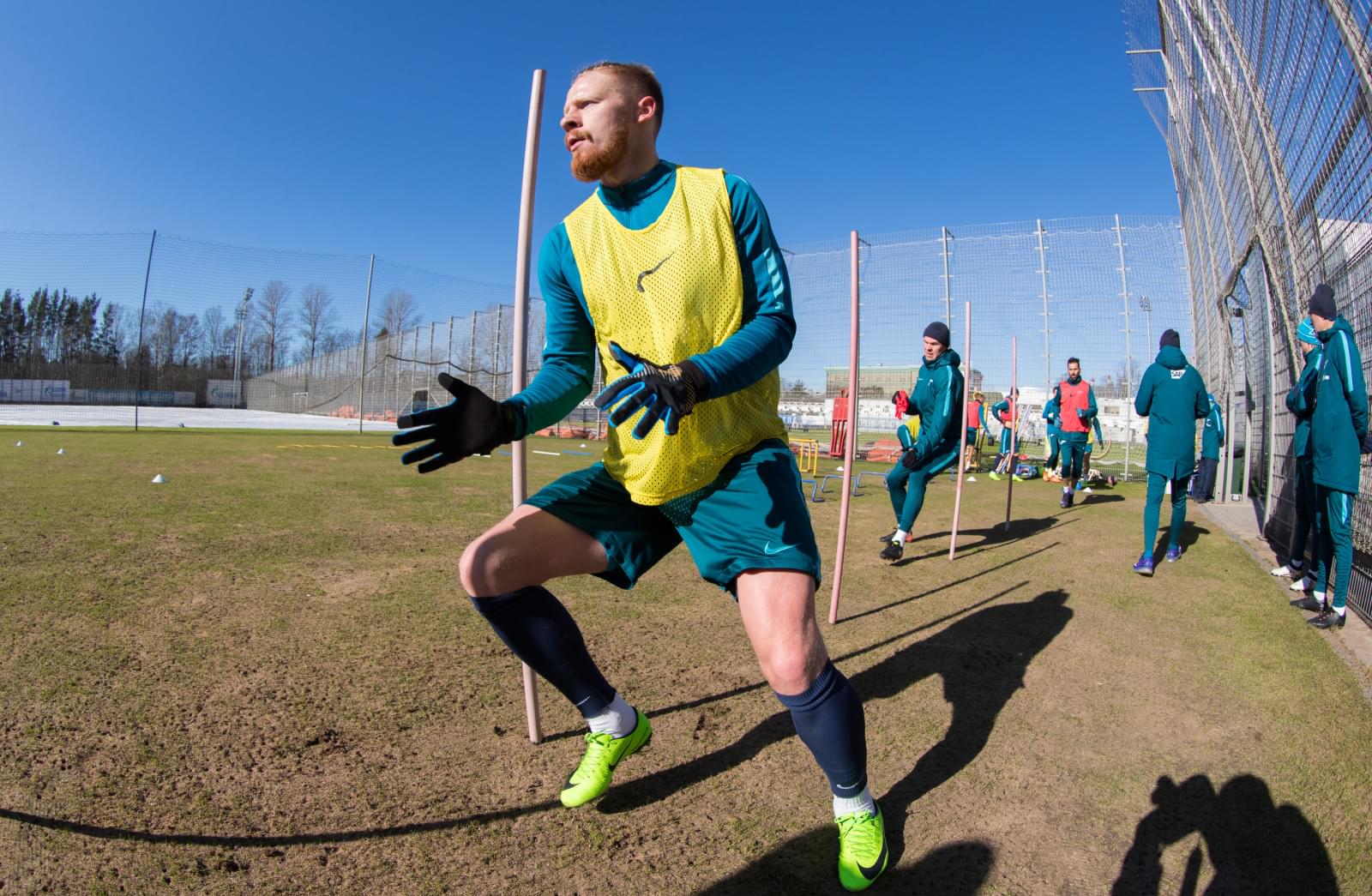 Утренняя тренировка «Зенита» в «Газпром» — тренировочном центре