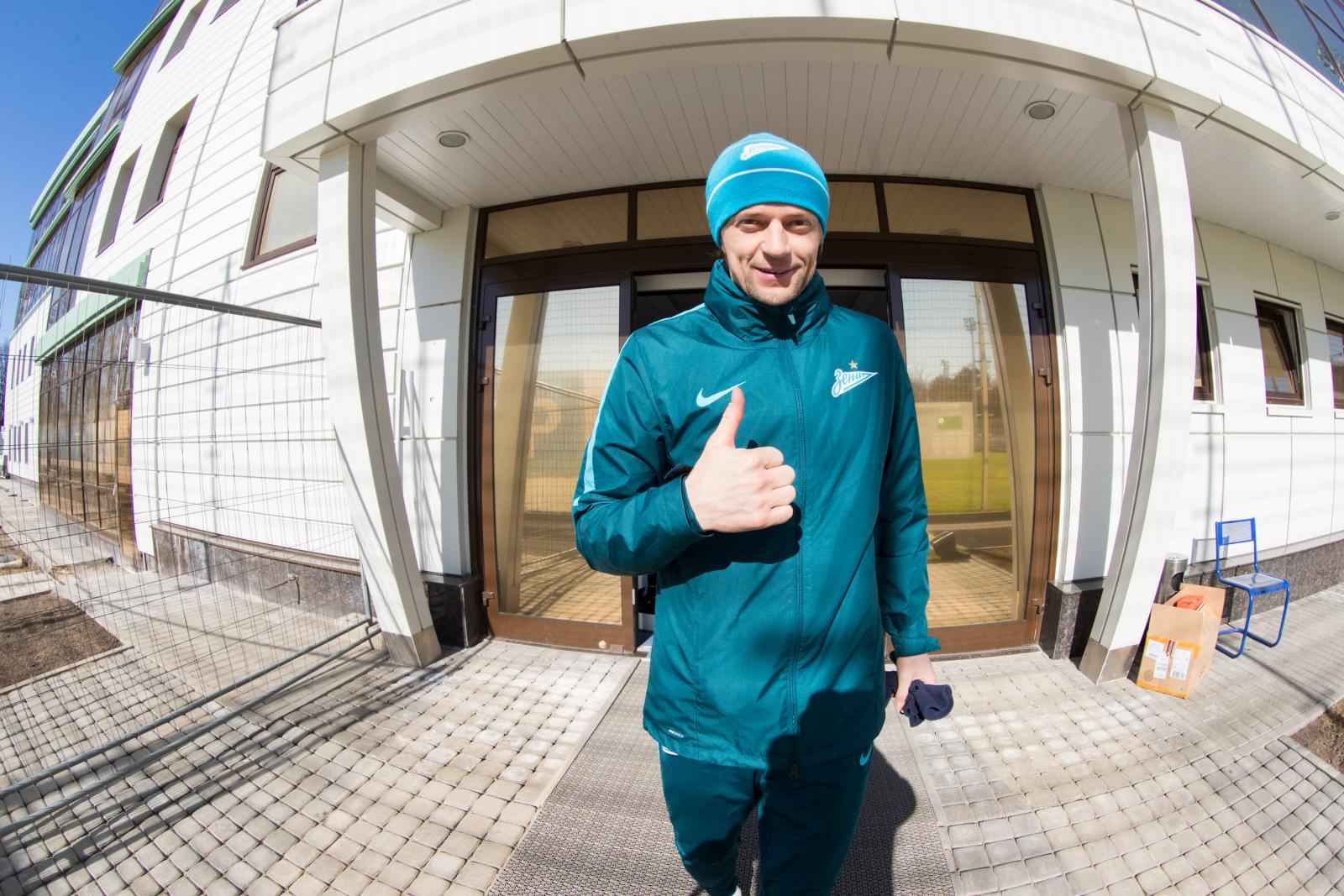 Утренняя тренировка «Зенита» в «Газпром» — тренировочном центре