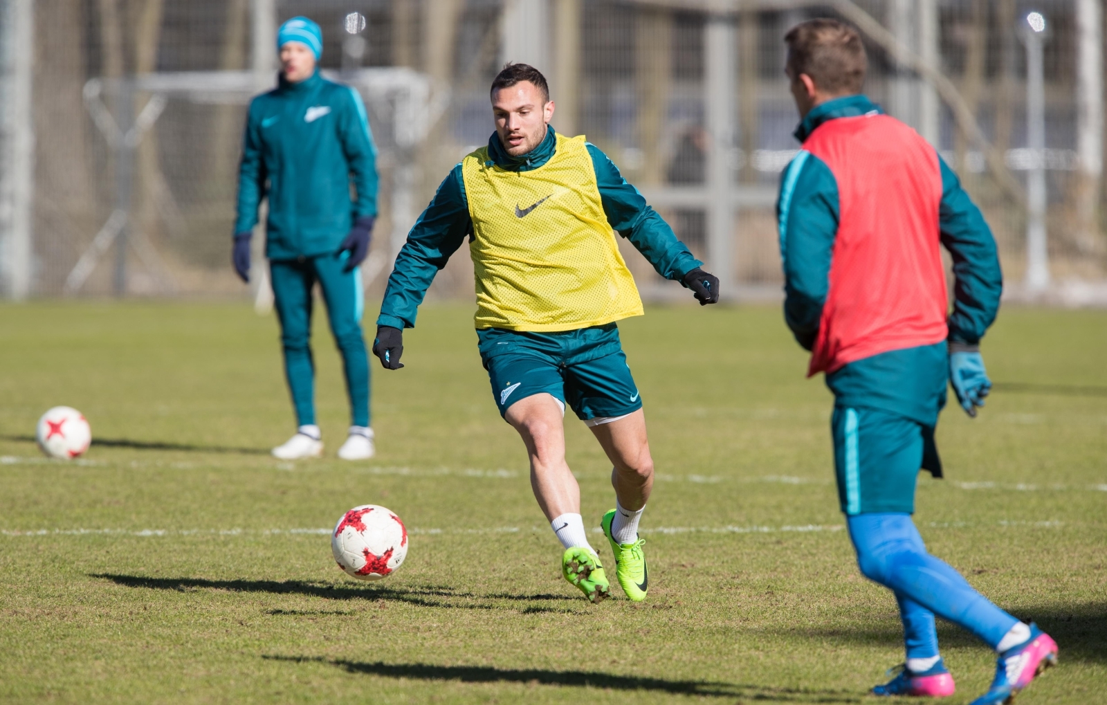Утренняя тренировка «Зенита» в «Газпром» — тренировочном центре