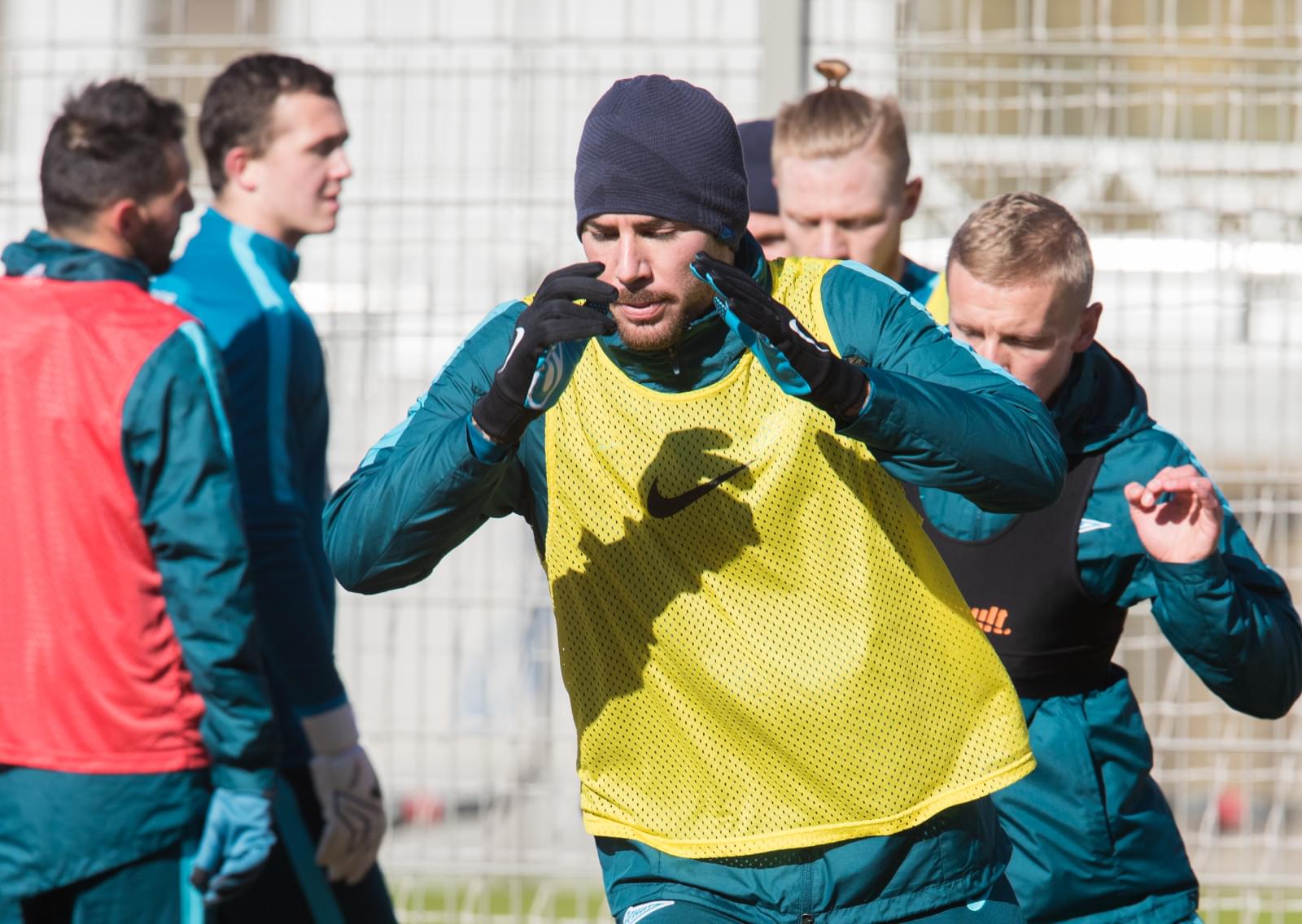 Утренняя тренировка «Зенита» в «Газпром» — тренировочном центре