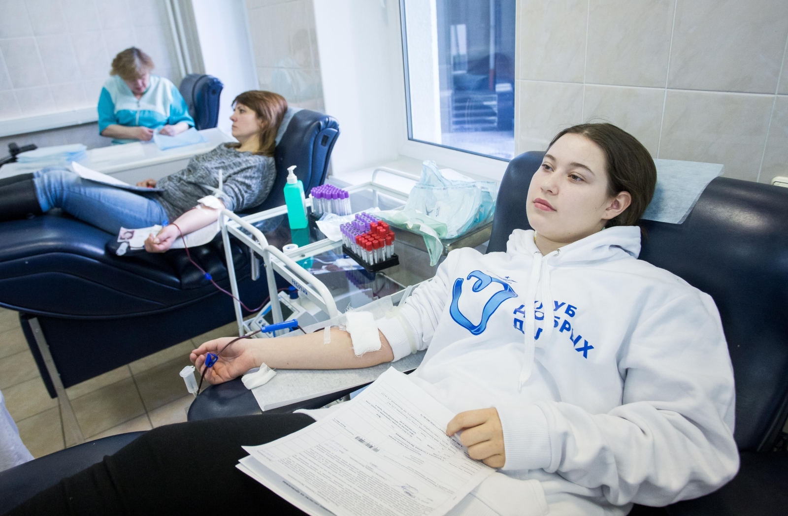 «Марафон добра»: болельщики-студенты проводят «День донора»