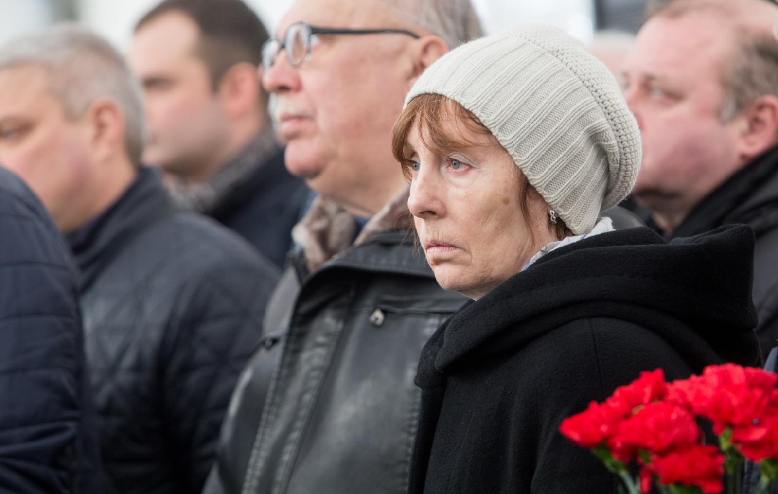 Церемония прощания с Владимиром Казаченком на стадионе «Петровский»