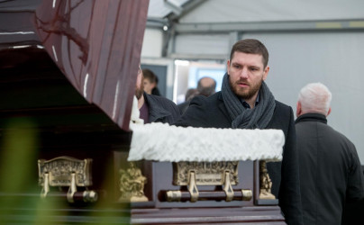 Церемония прощания с Владимиром Казаченком на стадионе «Петровский»