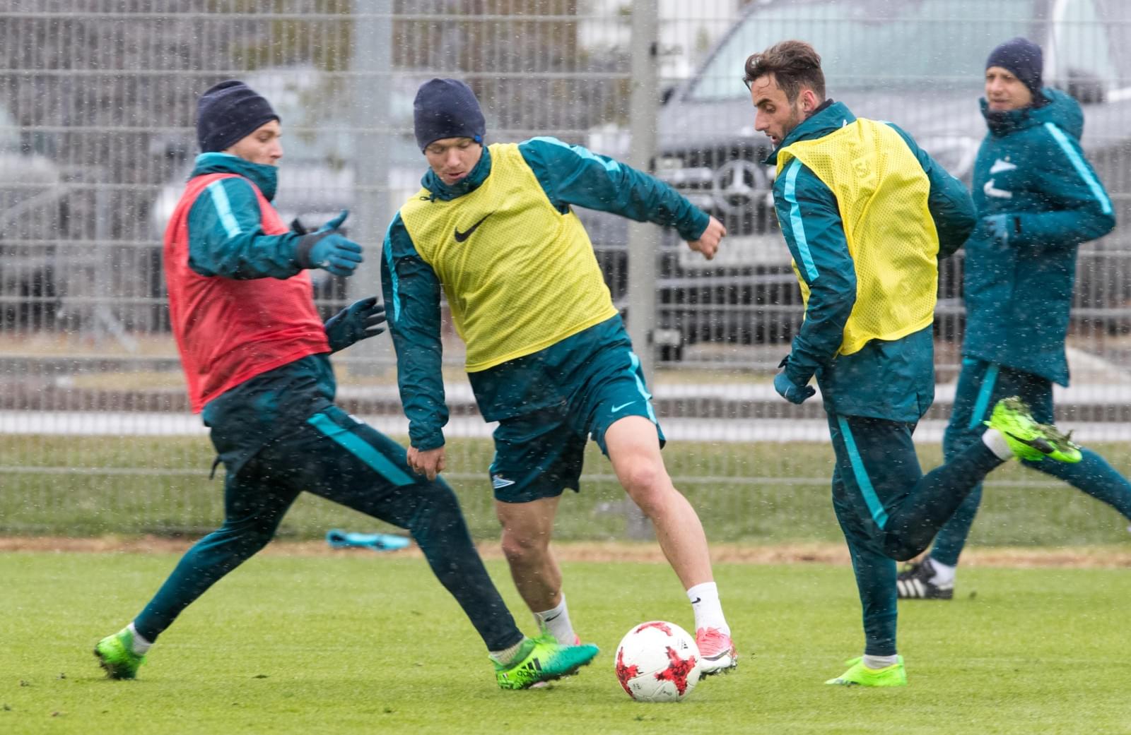 Тренировка «Зенита» перед матчем со «Спартаком»