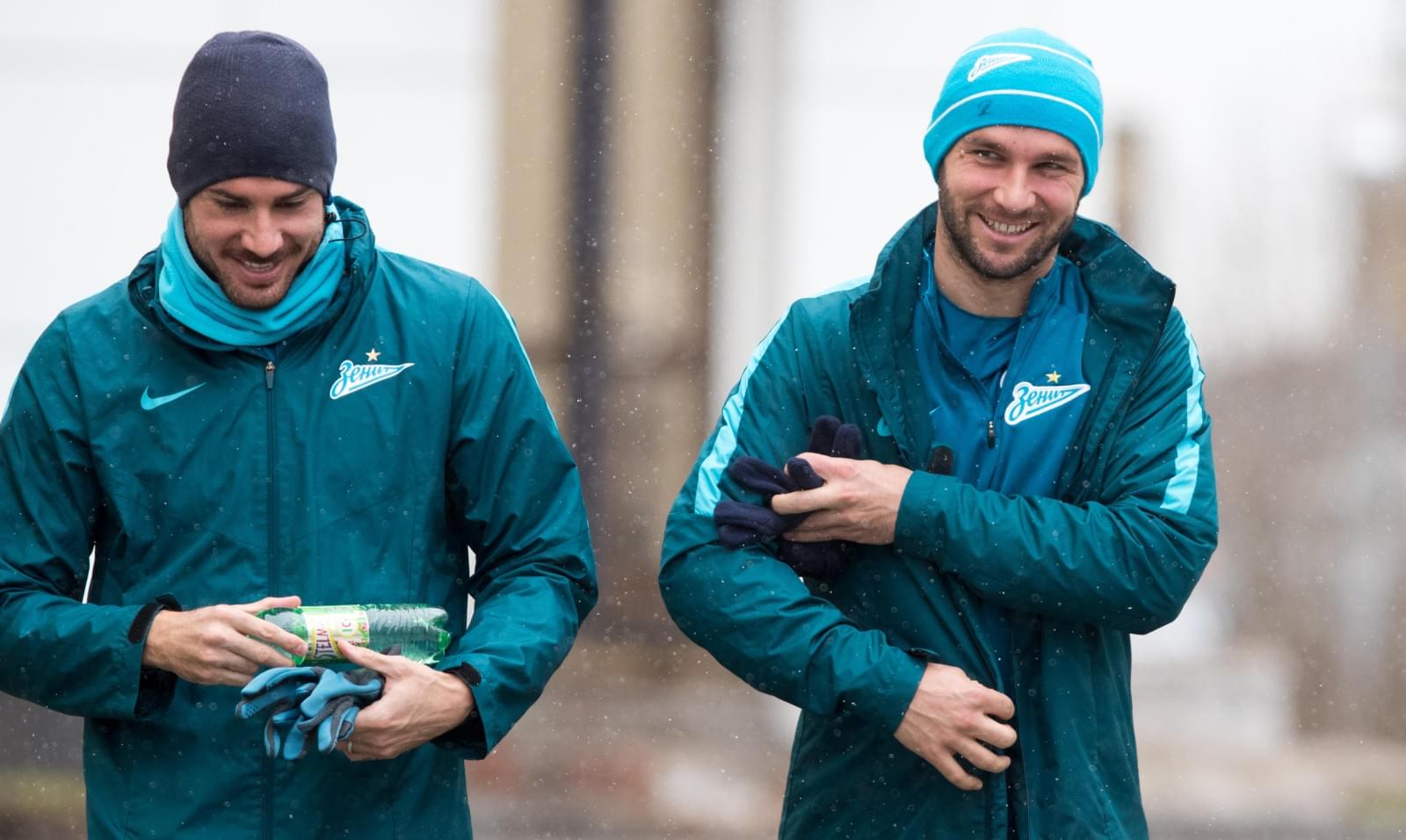 Тренировка «Зенита» перед матчем со «Спартаком»