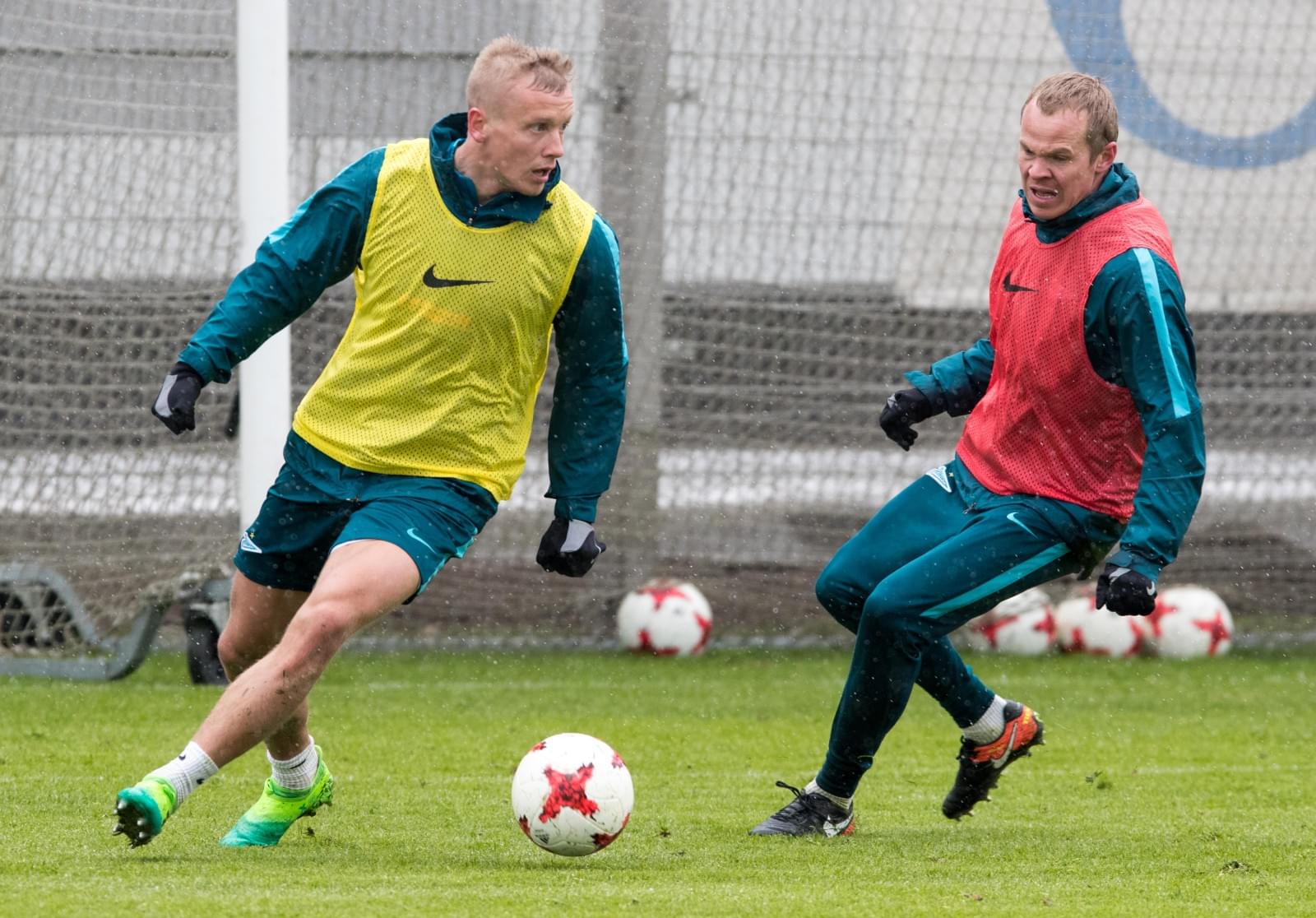 Тренировка «Зенита» перед матчем со «Спартаком»