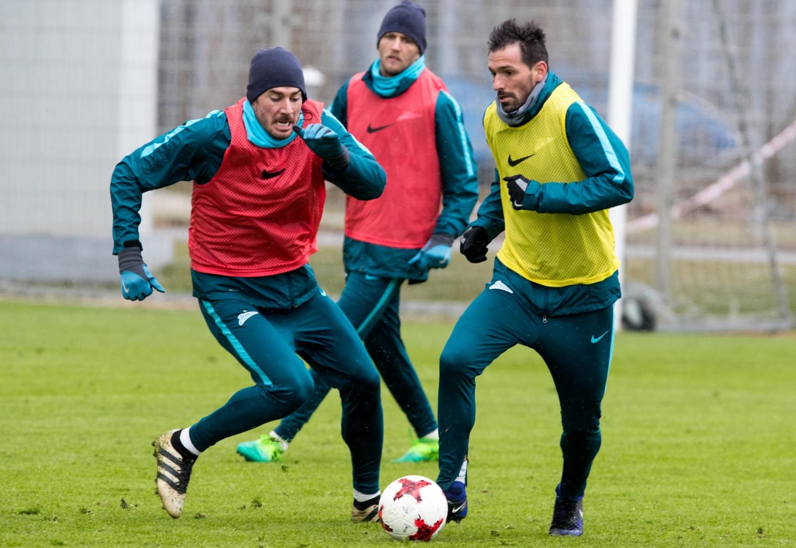 Тренировка «Зенита» перед матчем со «Спартаком»