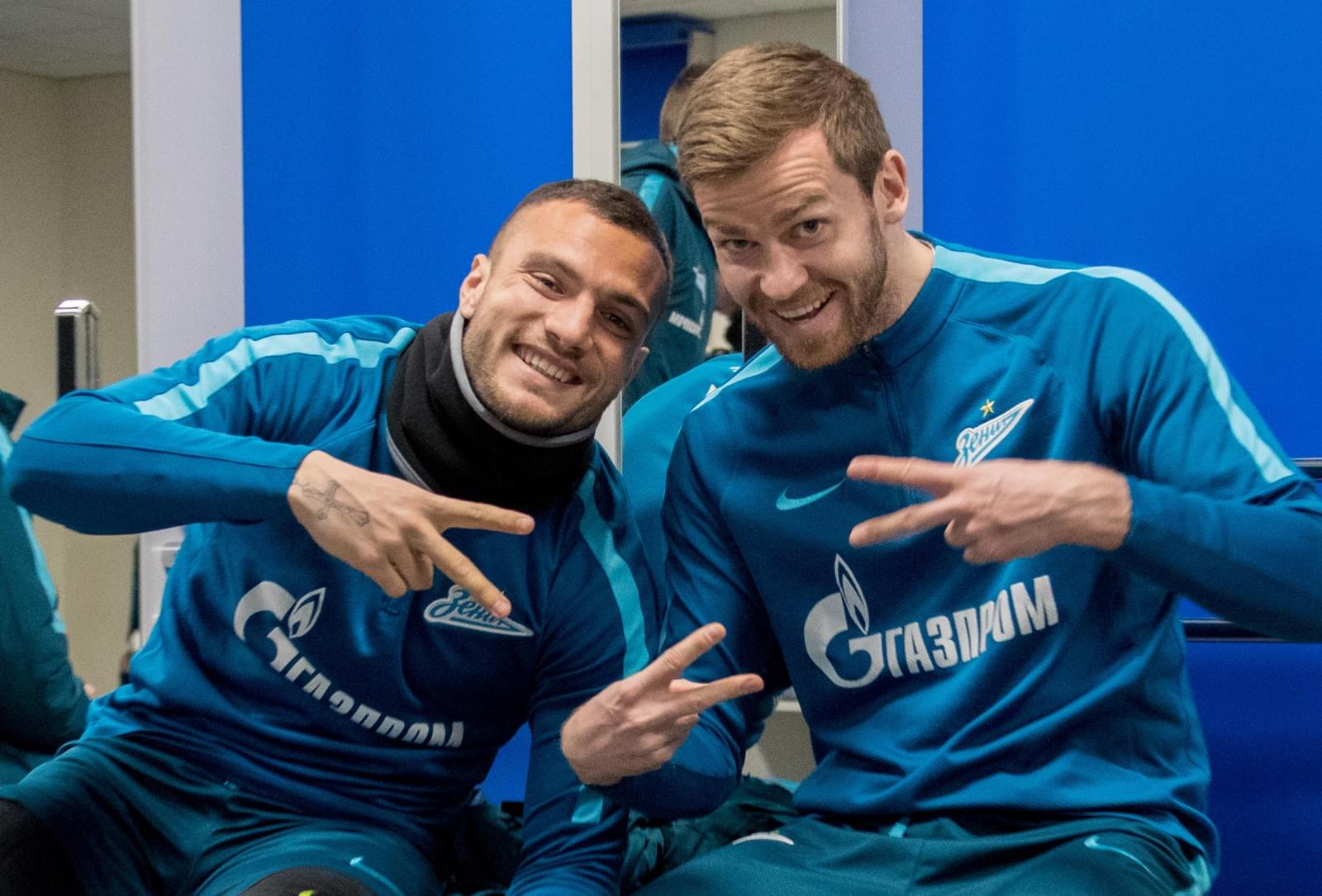 Тренировка сине-бело-голубых перед матчем с «Уралом» на новом стадионе