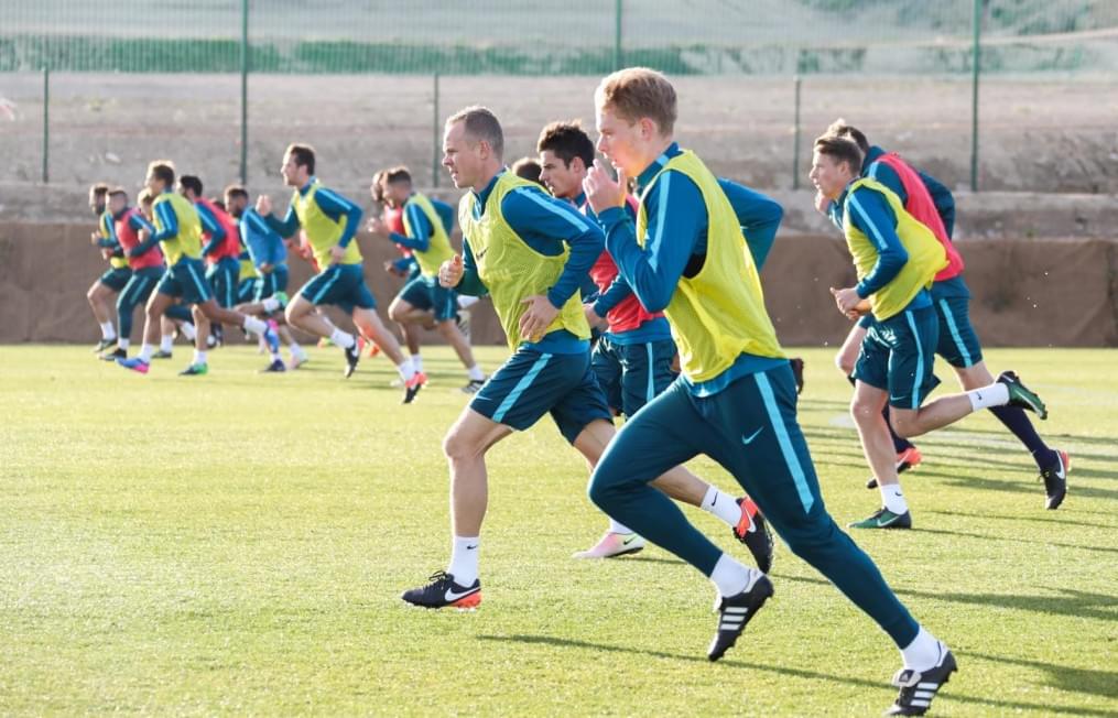 Вторые «Газпром»-тренировочные сборы в Испании: 29 января, вечерняя тренировка