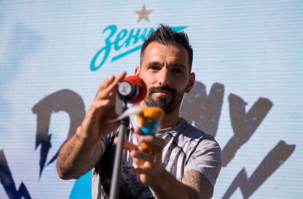 Церемония проводов Данни на Манежной площади