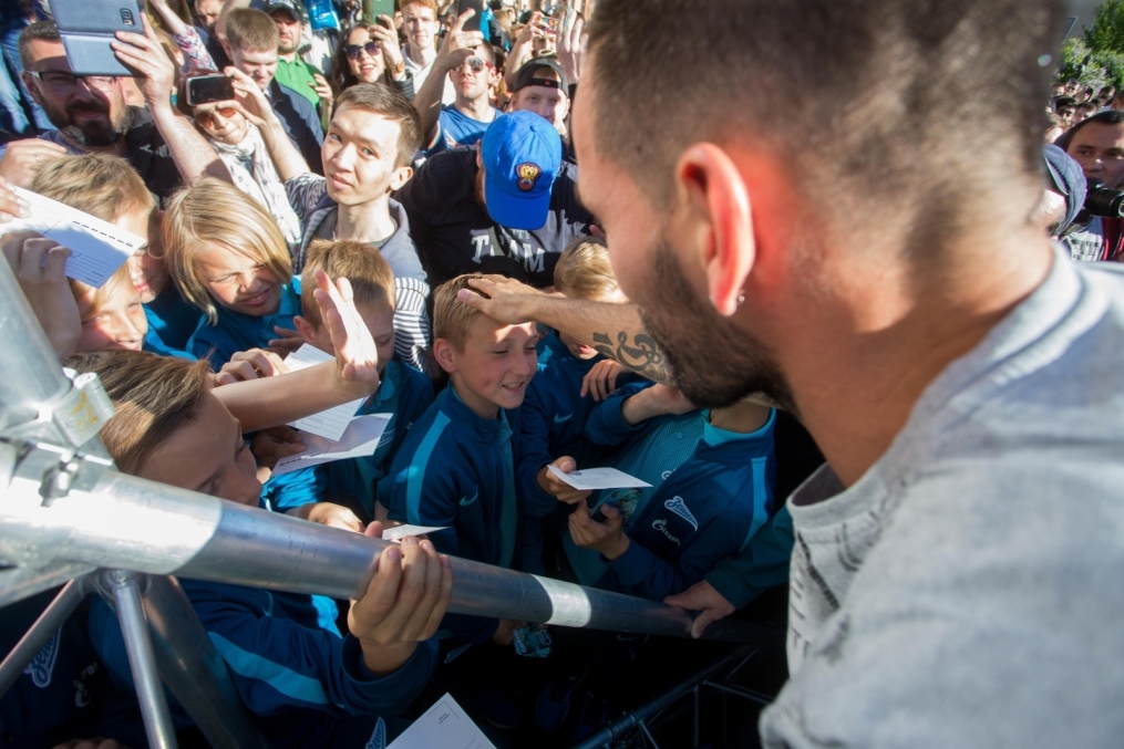 Церемония проводов Данни на Манежной площади