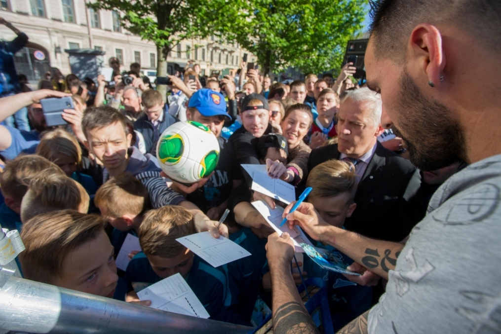 Церемония проводов Данни на Манежной площади