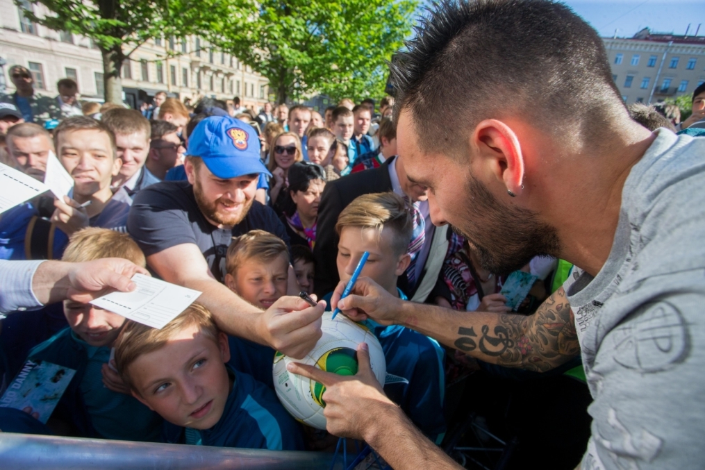 Церемония проводов Данни на Манежной площади