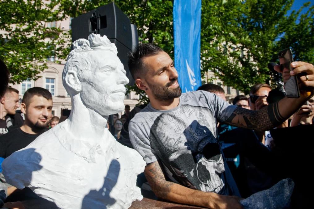 Церемония проводов Данни на Манежной площади