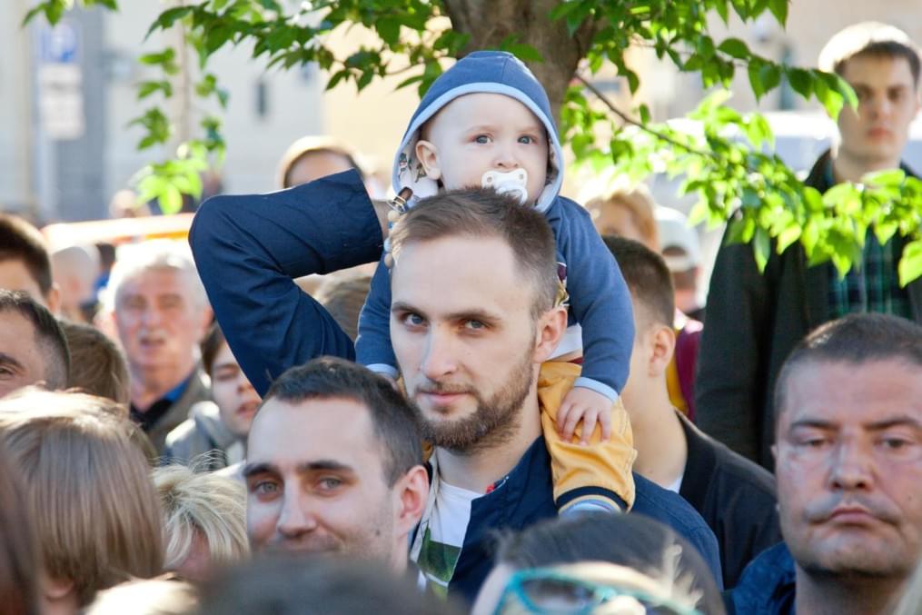 Церемония проводов Данни на Манежной площади