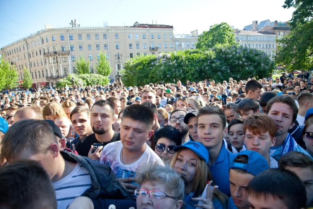 Церемония проводов Данни на Манежной площади