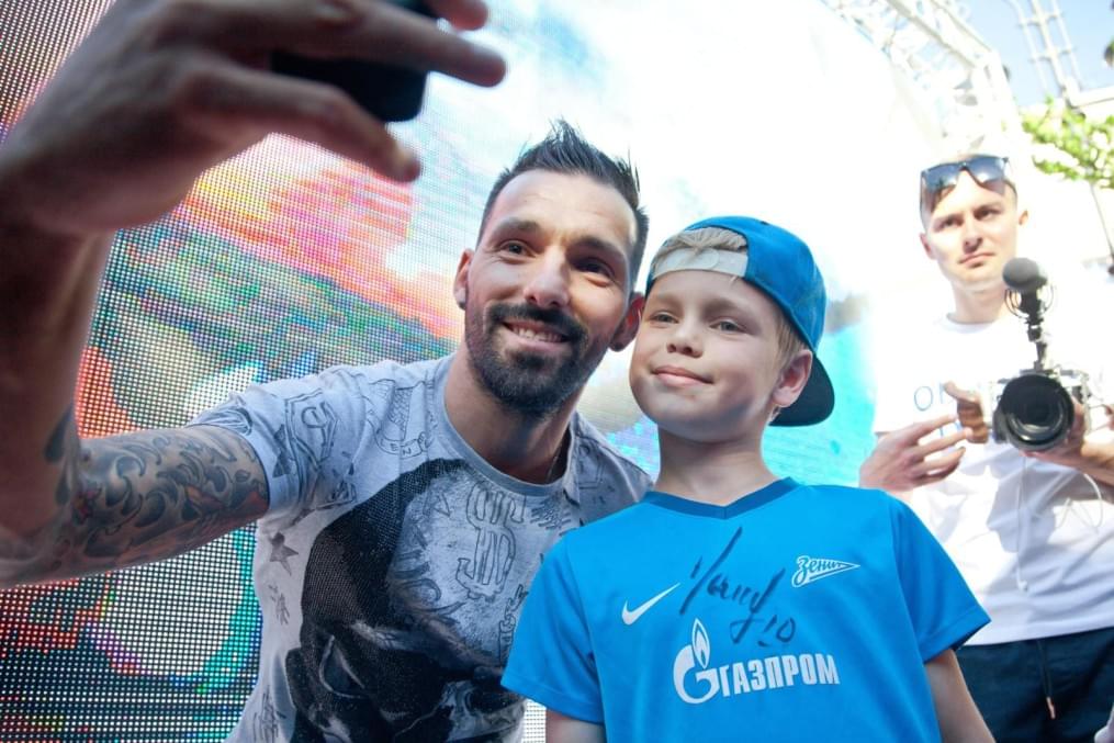 Церемония проводов Данни на Манежной площади