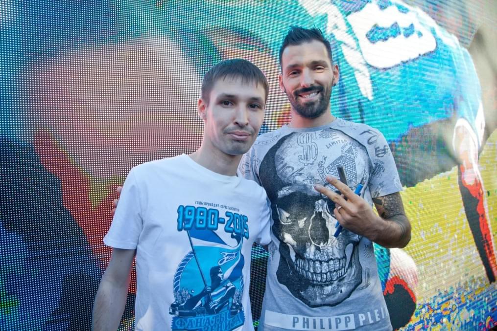 Церемония проводов Данни на Манежной площади