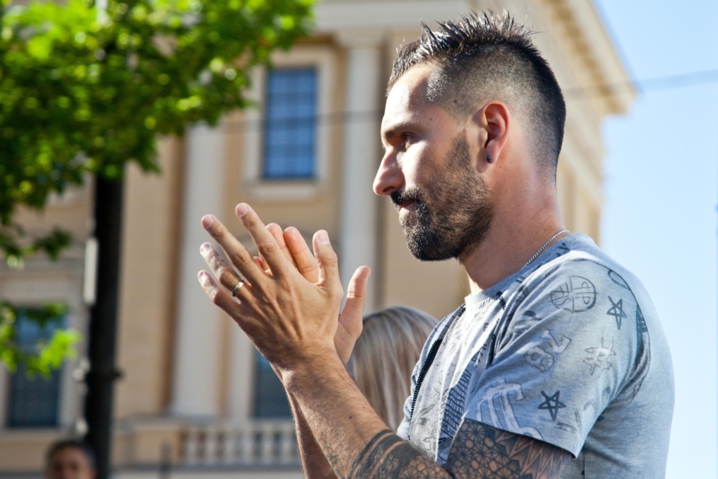 Церемония проводов Данни на Манежной площади