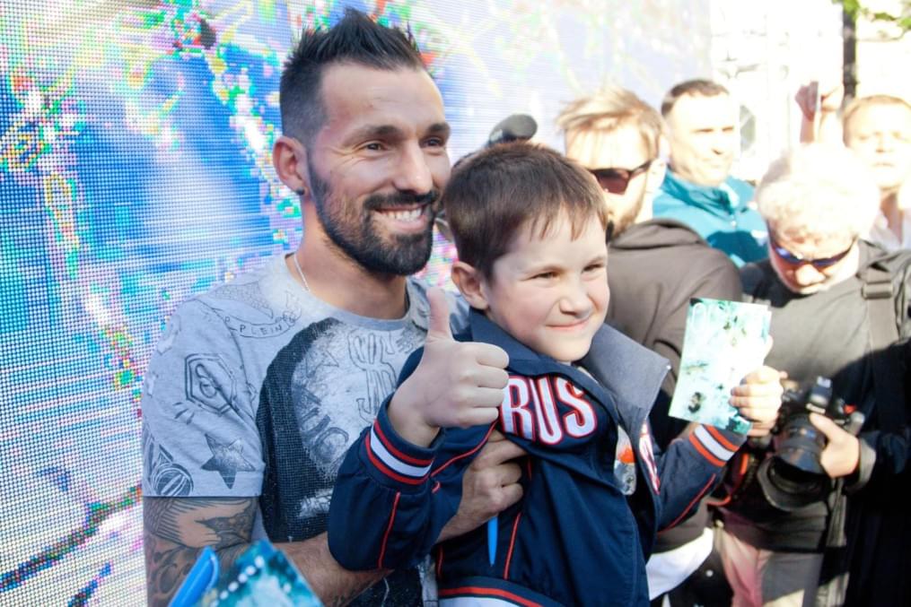 Церемония проводов Данни на Манежной площади