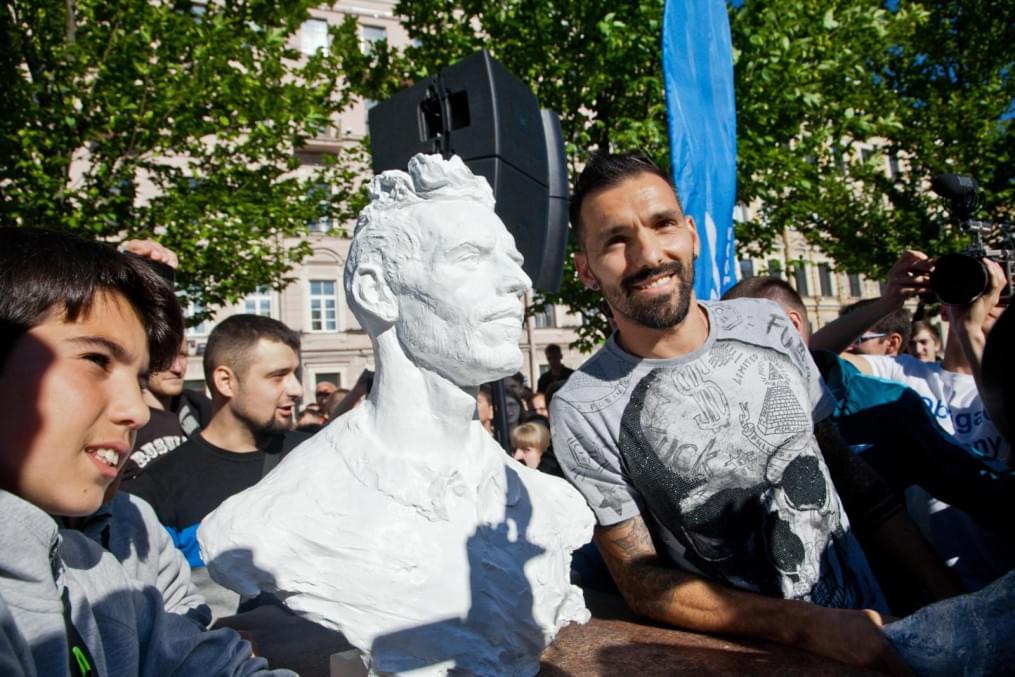 Церемония проводов Данни на Манежной площади