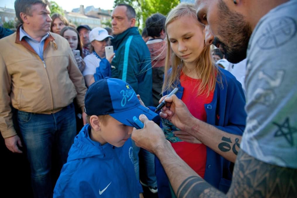 Церемония проводов Данни на Манежной площади