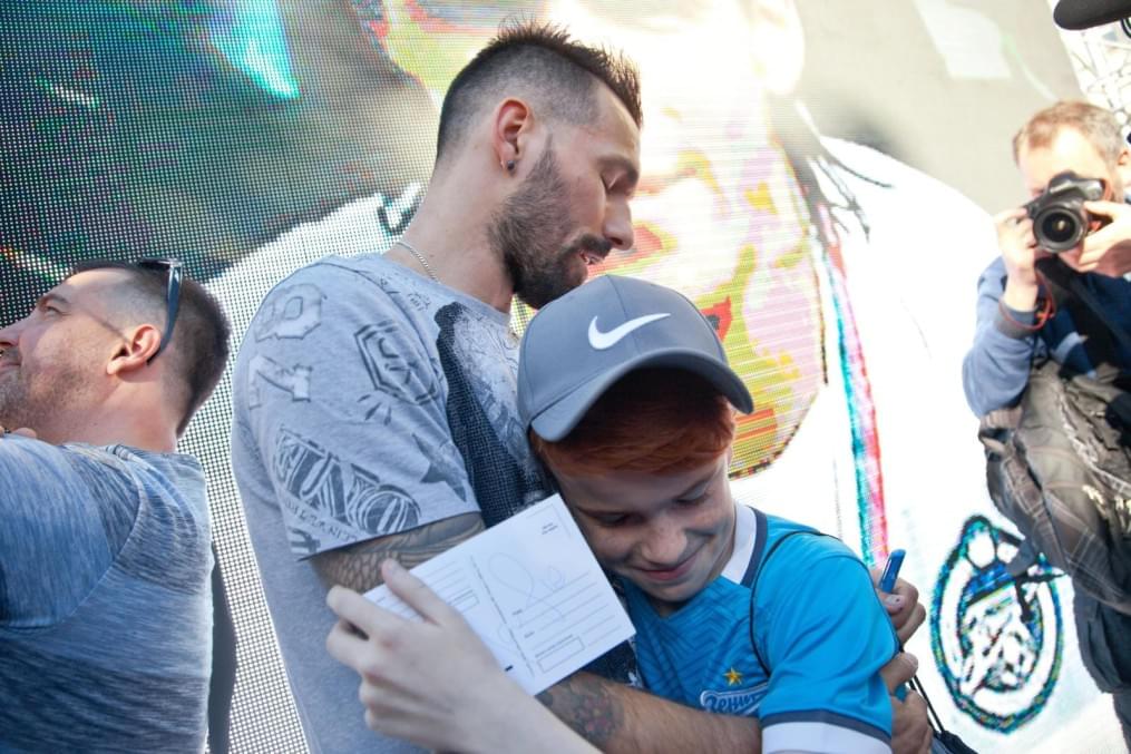 Церемония проводов Данни на Манежной площади