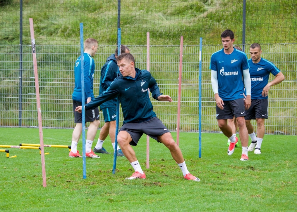 «Газпром»-тренировочные сборы в Австрии: 16 июня, утренняя тренировка