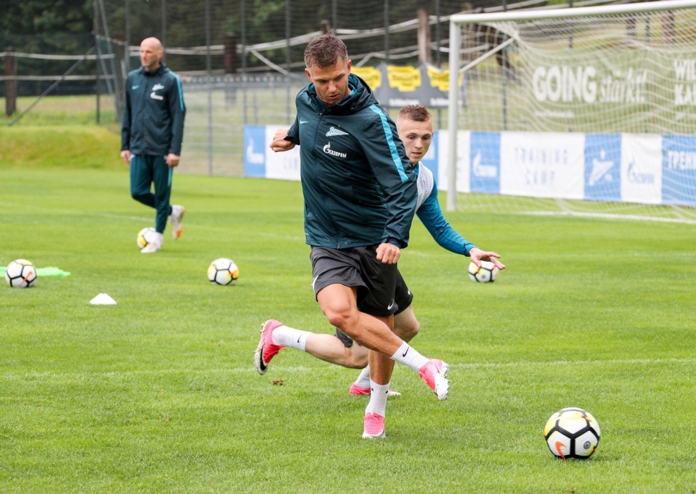 «Газпром»-тренировочные сборы в Австрии: 16 июня, утренняя тренировка