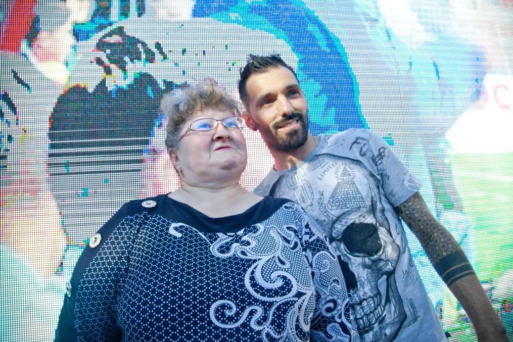 Церемония проводов Данни на Манежной площади