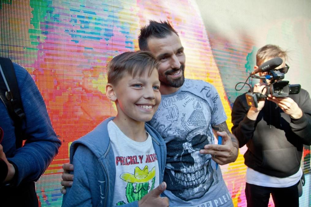 Церемония проводов Данни на Манежной площади