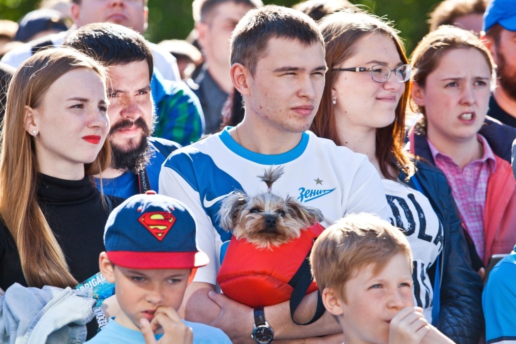 Церемония проводов Данни на Манежной площади