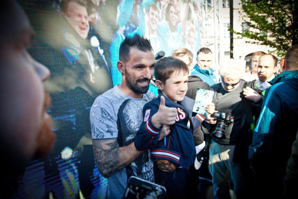 Церемония проводов Данни на Манежной площади