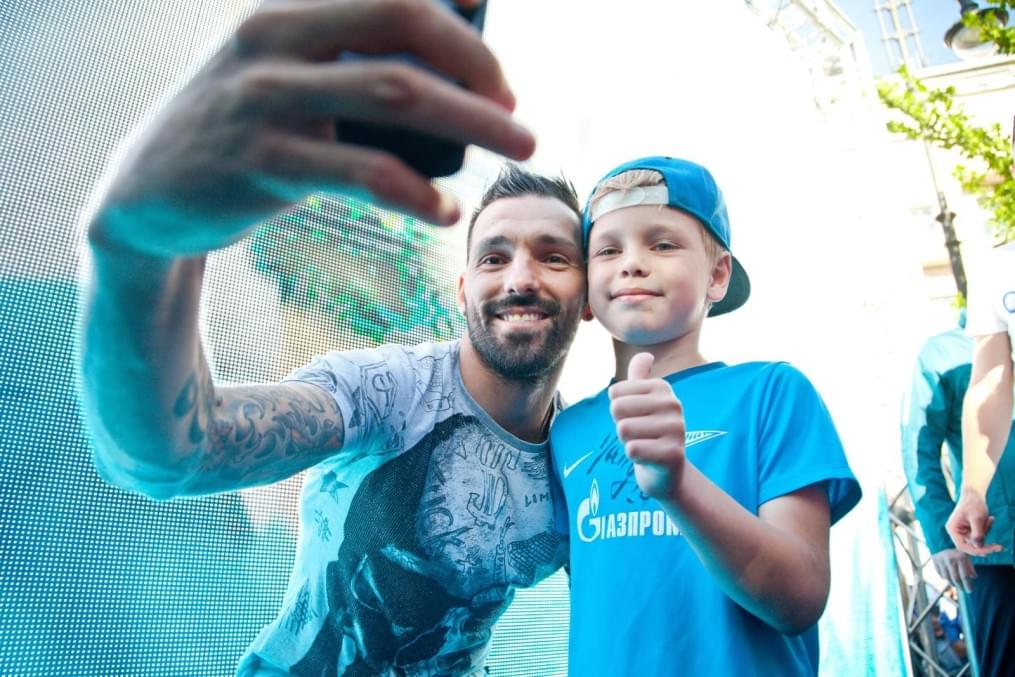 Церемония проводов Данни на Манежной площади