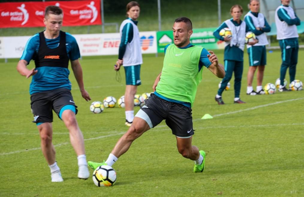 «Газпром»-тренировочные сборы в Австрии: 17 июня, вечерняя тренировка