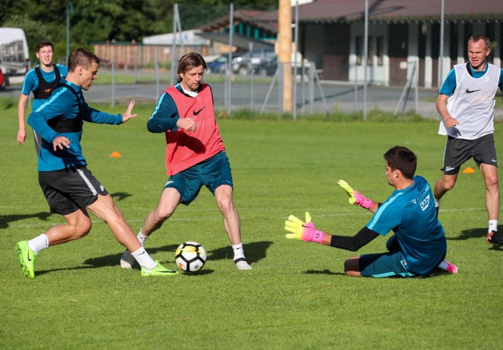 «Газпром»-тренировочные сборы в Австрии: 17 июня, вечерняя тренировка