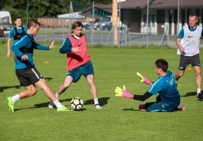 «Газпром»-тренировочные сборы в Австрии: 17 июня, вечерняя тренировка