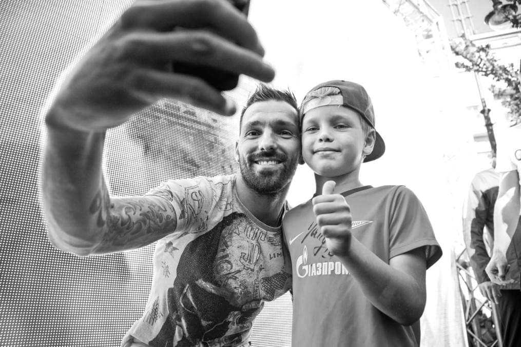 Церемония проводов Данни на Манежной площади