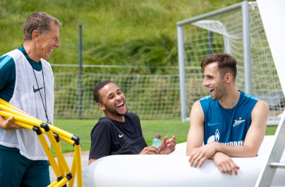 «Газпром»-тренировочные сборы в Австрии: 20 июня, утренняя тренировка