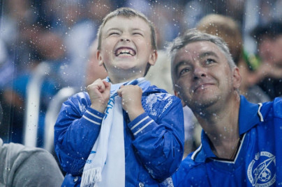 Болельщики на матче «Зенит» — «Спартак»