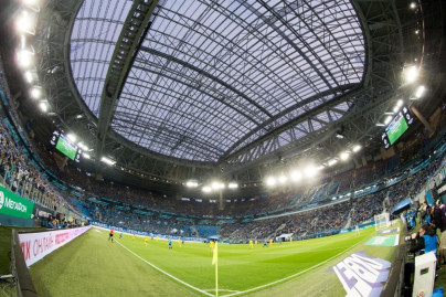 Виды чаши стадиона «Санкт-Петербург» на матче «Зенит» — «Ростов»