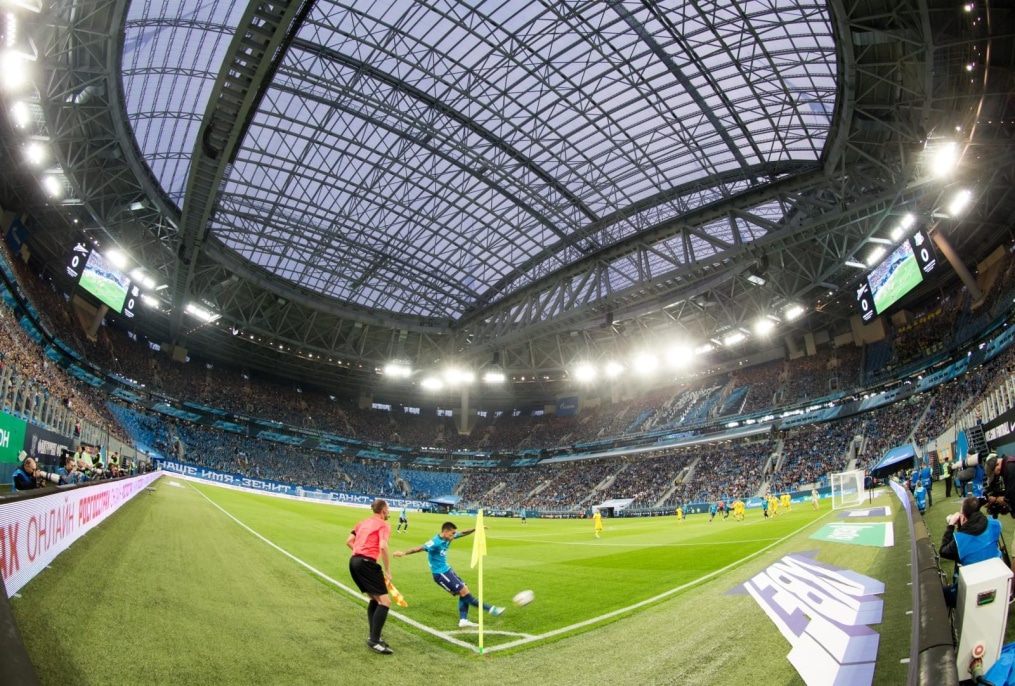 Виды чаши стадиона «Санкт-Петербург» на матче «Зенит» — «Ростов»